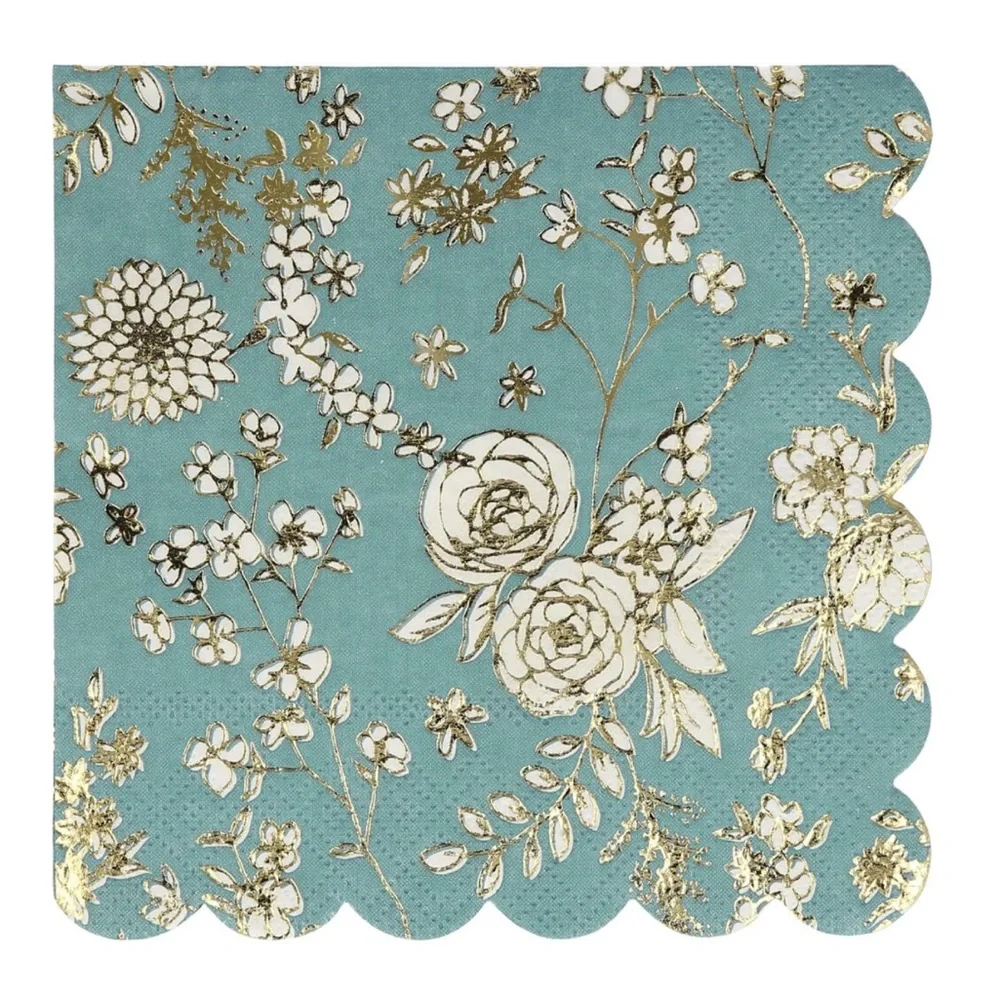 Meri Meri English Garden Lace Assorted Small Napkins, 16 ct (4 Colors)